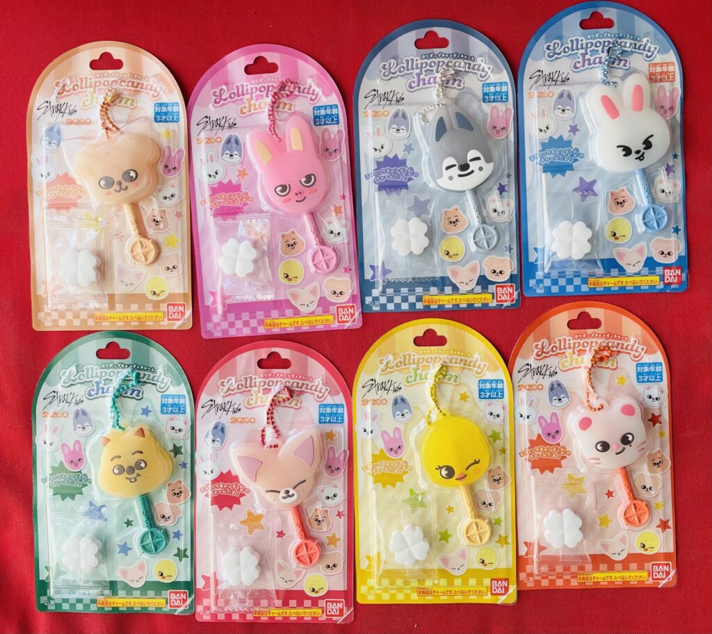 ロリポップキャンディチャームSKZOOのBOX開封結果と全種並べた全8種類のチャーム